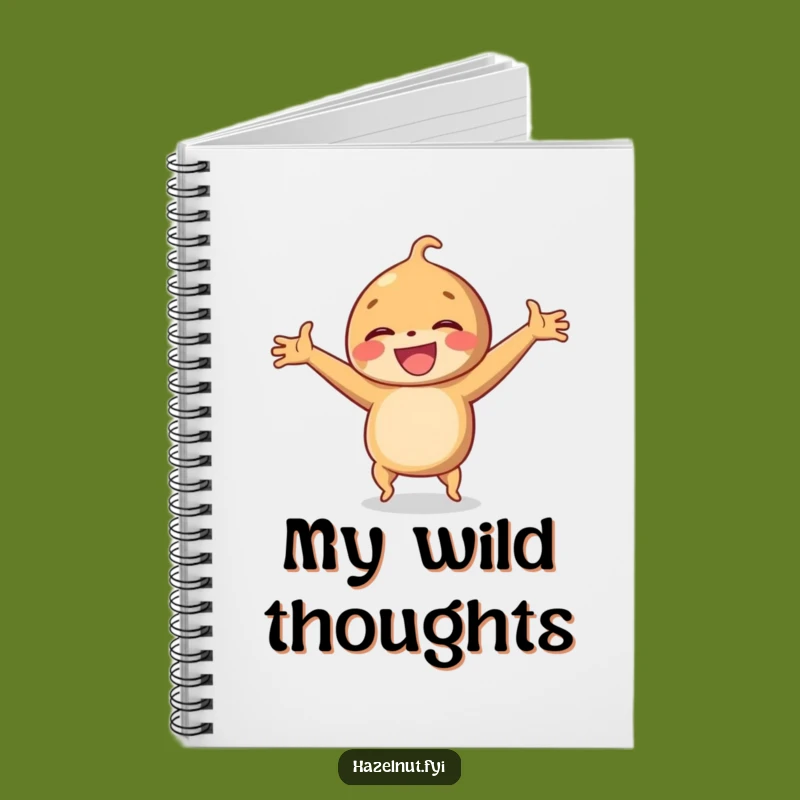 Funny Hazelnut Cartwheel Notebook: Jot Down Your Energetic Ideas!