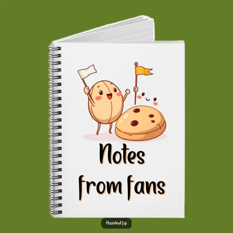 Funny Hazelnut Cookie Cheer Notebook - Jot Down Sweet Ideas
