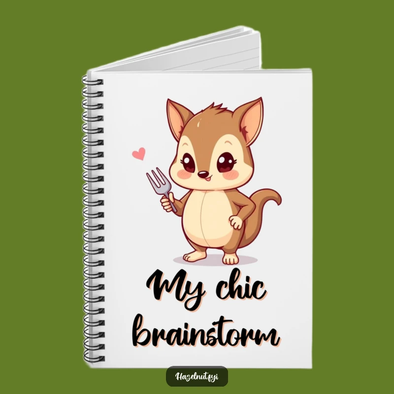 Funny Hazelnut Fashion Notebook: Jot Down Stylish Ideas!