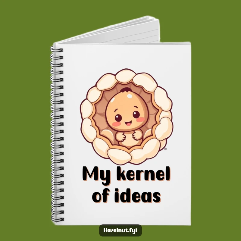 Funny Hazelnut Notebook: Jot Down Ideas with Popcorn Flair