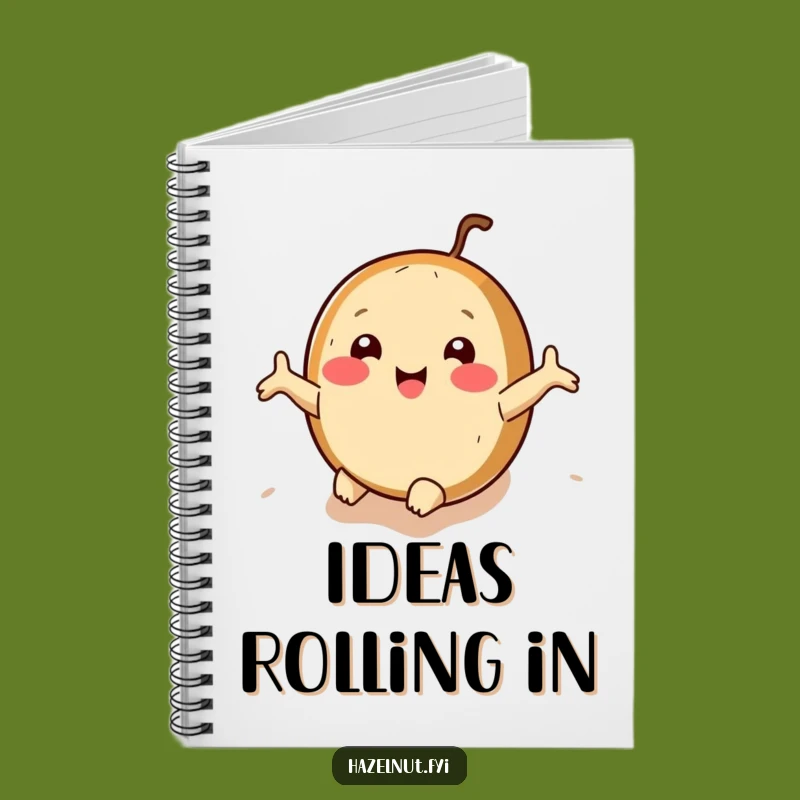 Funny Rolling Hazelnut Notebook: Jot Down Your Hilarious Thoughts