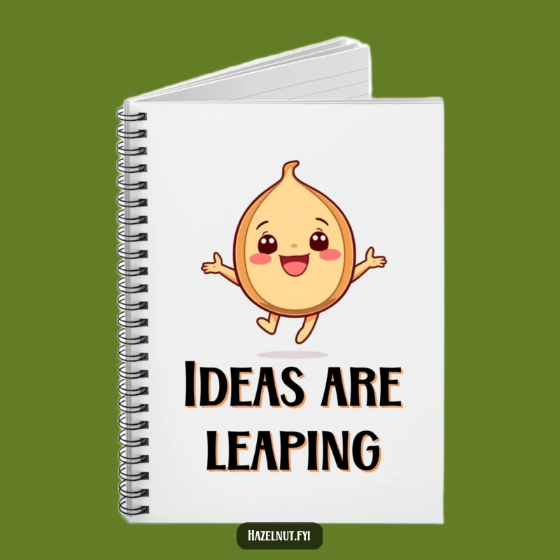 Funny Leaping Hazelnut Notebook: Jot Down Joyful Thoughts with This Exuberant Design