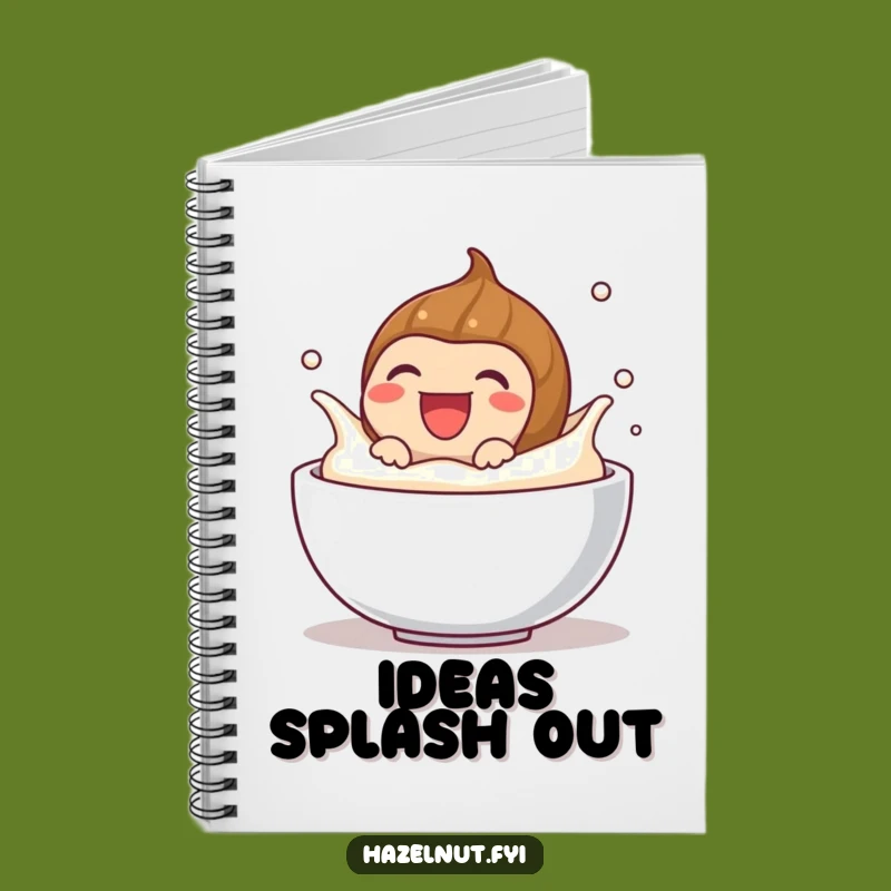Funny Laughing Hazelnut Notebook: Hilarious Journal for Joyful Ideas and Creamy Notes