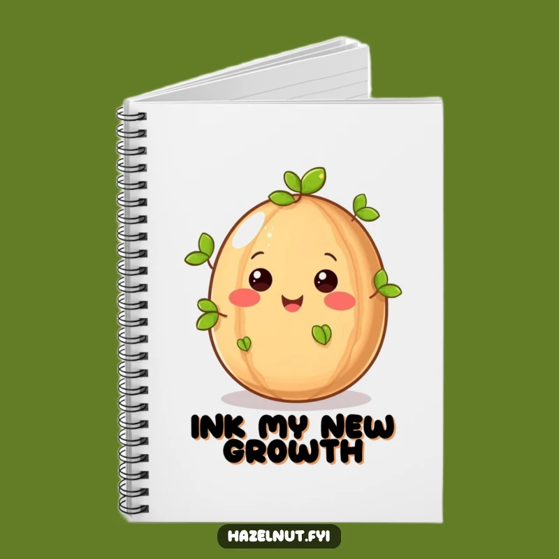 Funny Hazelnut Sprouting Notebook - Journal Your Joyful Ideas Gift