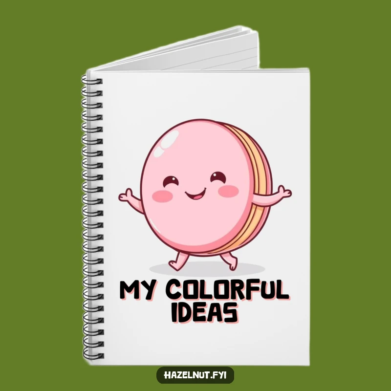 Funny Macaron Shuffle Notebook: Cheerful French Journal, A Chic Funny Gift Idea
