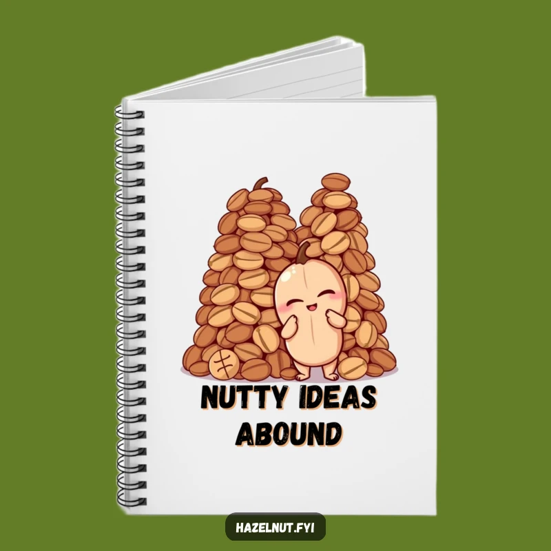 Funny Hazelnut Nutty Notebook: Winking Pose, Perfect for Proud Notes
