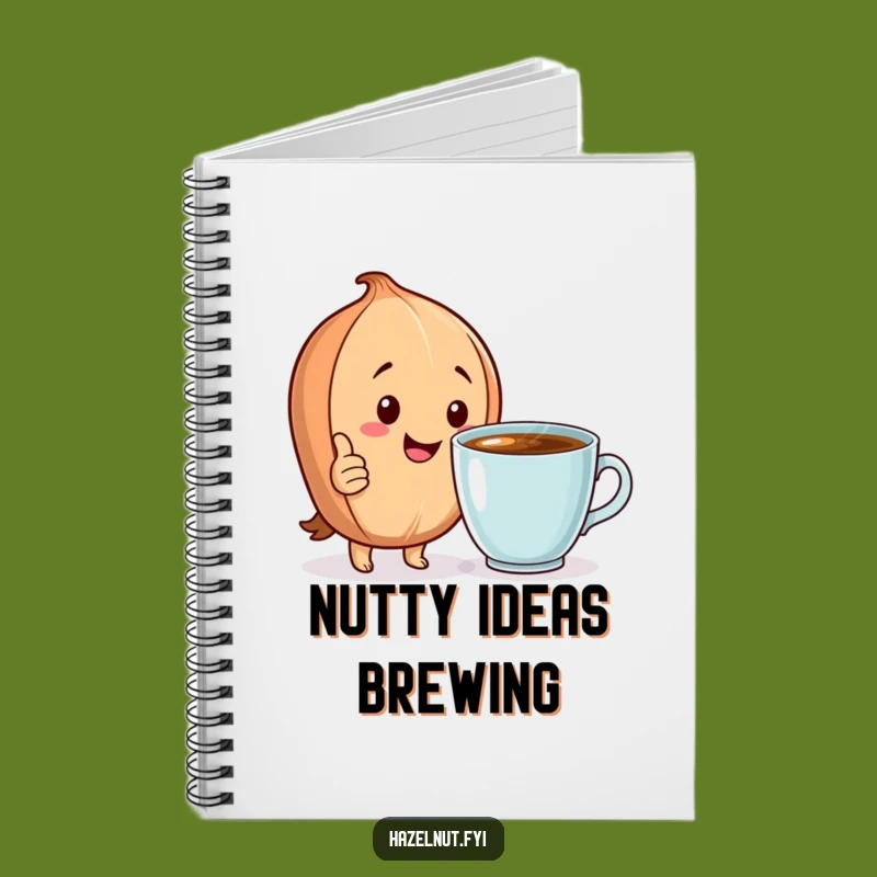 Funny Hazelnut Notebook: Nutty Notes & Coffee, Hilarious Journal Gift
