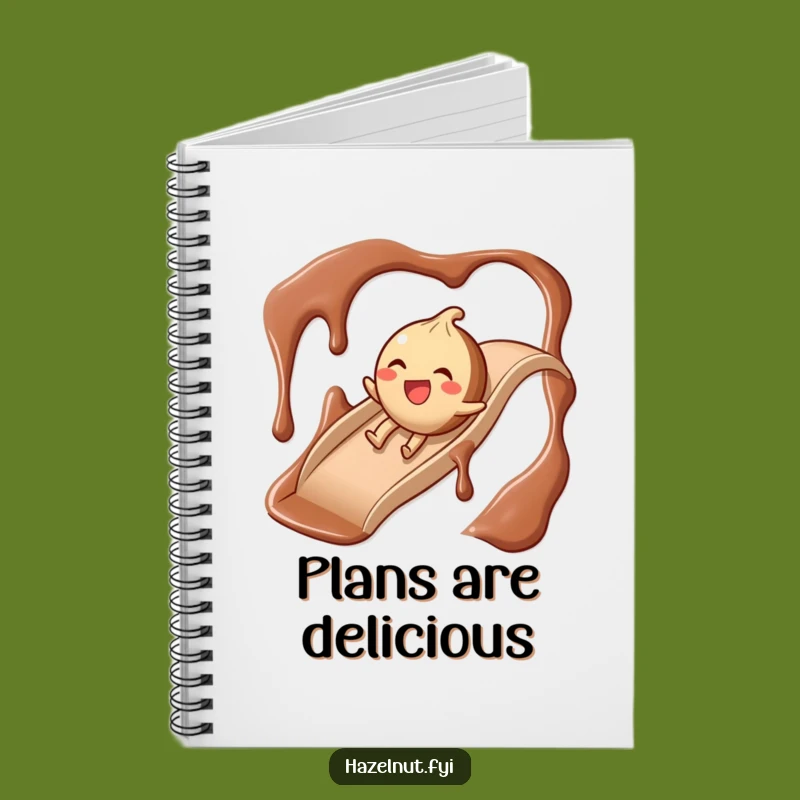 Funny Chocolate Slide Hazelnut Notebook: Jot Down Sweet Ideas with This Design