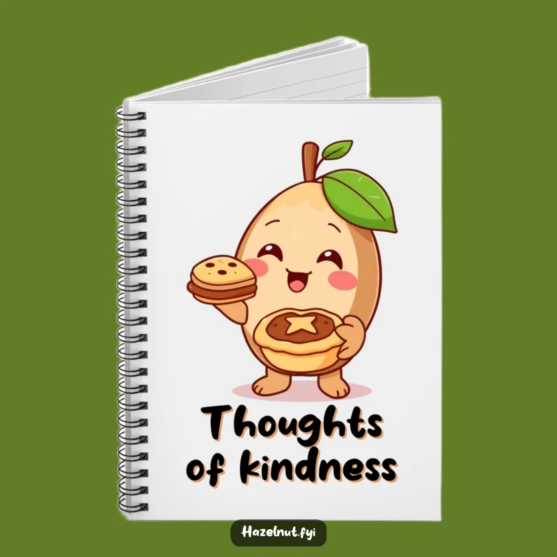 Funny Cheerful Hazelnut Notebook: Jot Down Kind Thoughts