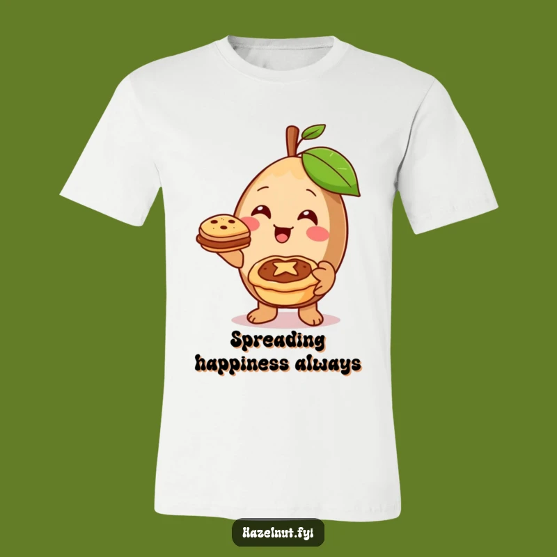 Funny Cheerful Hazelnut Pie T-Shirt: Spread Kindness with Nutty Charm
