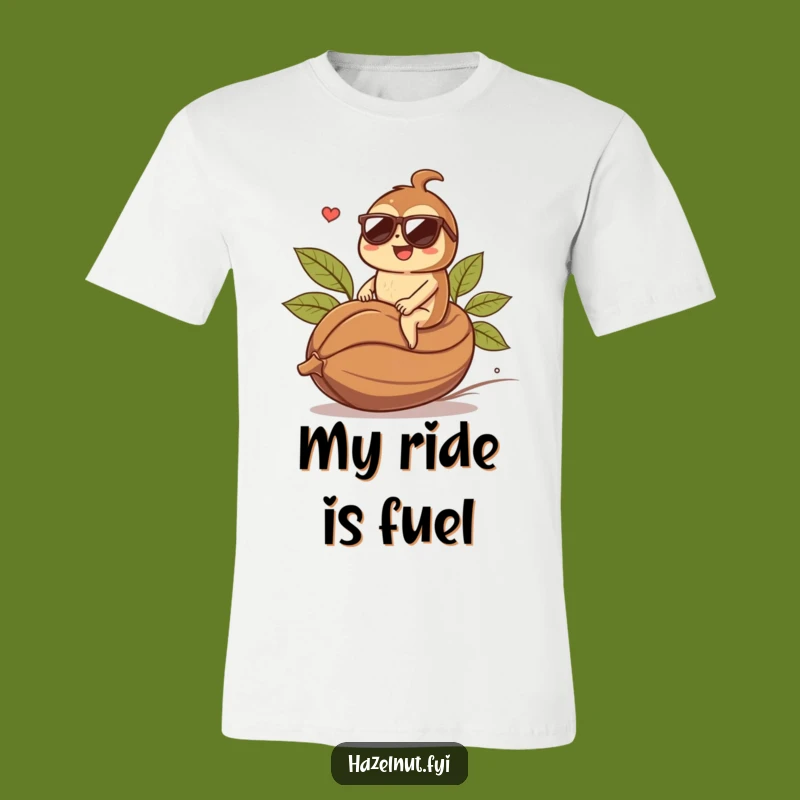 Funny Hazelnut Sunglasses T-Shirt: Coolest Coffee Bean Rider Tee - Great Funny Gift