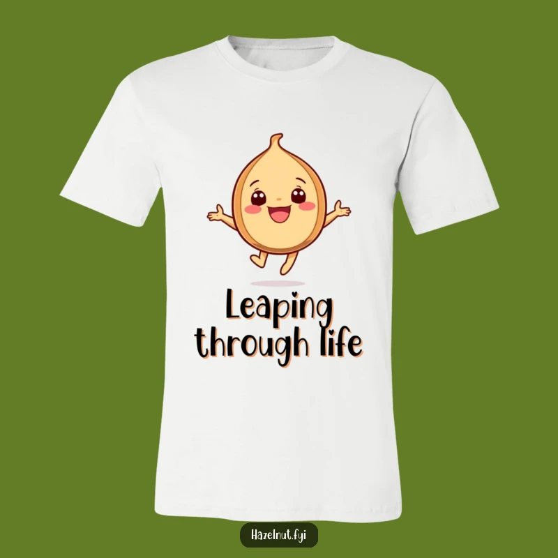 Funny Leaping Hazelnut T-Shirt: Wear Your Happiness with This Exuberant Design
