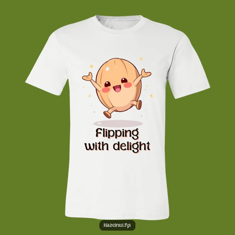 Funny Playful Hazelnut Cartwheel T-Shirt: Show Off Your Fun Moves