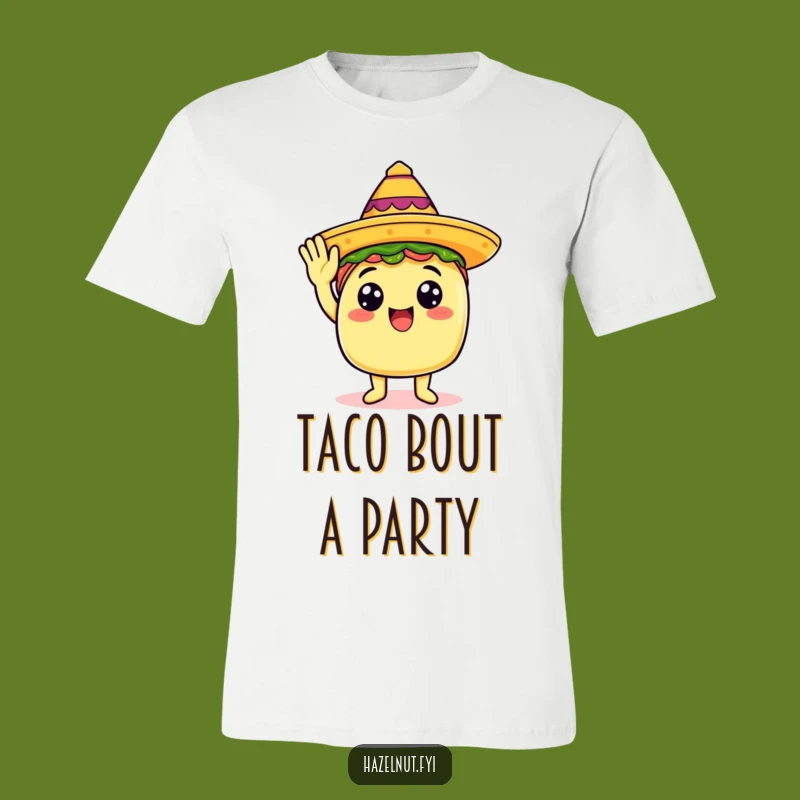 Funny Taco Salute T-Shirt: Happy Food For A Hilarious Gift