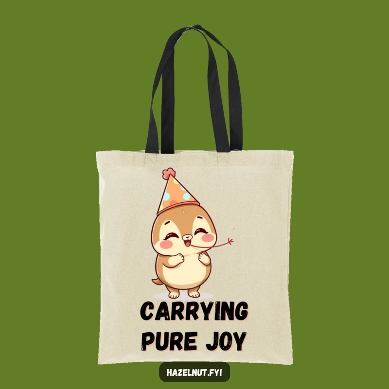 Funny Party Hazelnut Tote Bag: Carry Your Fun and Festivities Everywhere