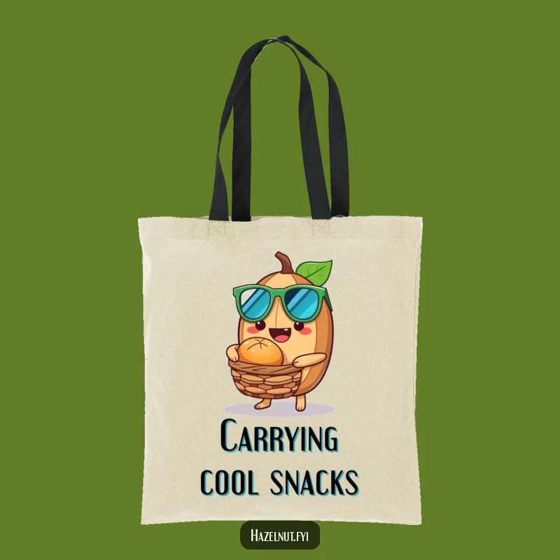 Funny Cool Hazelnut Tote Bag - Carry Your Cool, Hilarious Funny Gift