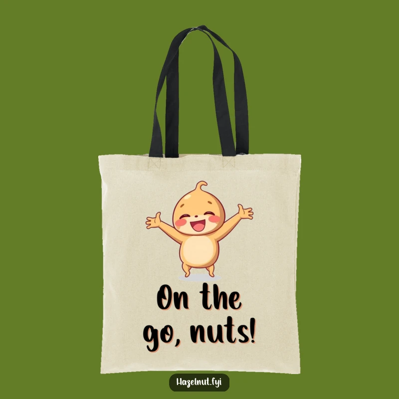 Funny Hazelnut Cartwheel Tote Bag: Carry Your Fun & Energy Everywhere!