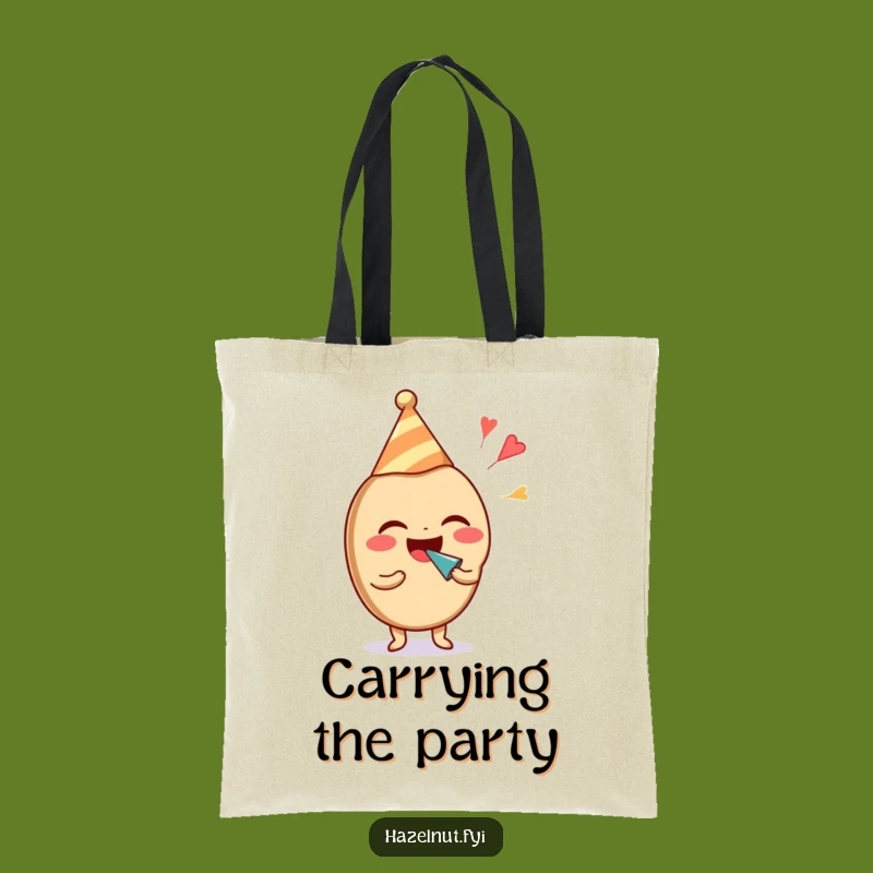 Funny Hazelnut Party Tote Bag: Carry the Celebration - Awesome Funny Gift