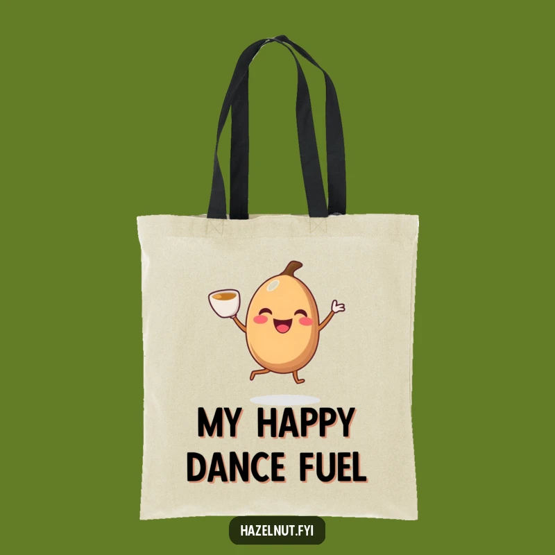 Funny Jiggling Hazelnut Tote Bag: Hilarious & Practical Coffee Lover Bag