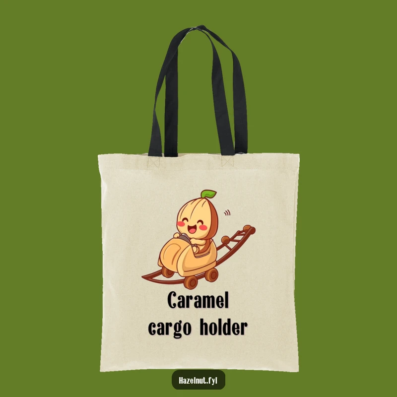 Hazelnut Chocolate Coaster Tote Bag: A Funny Carry-All for Everyday Adventures
