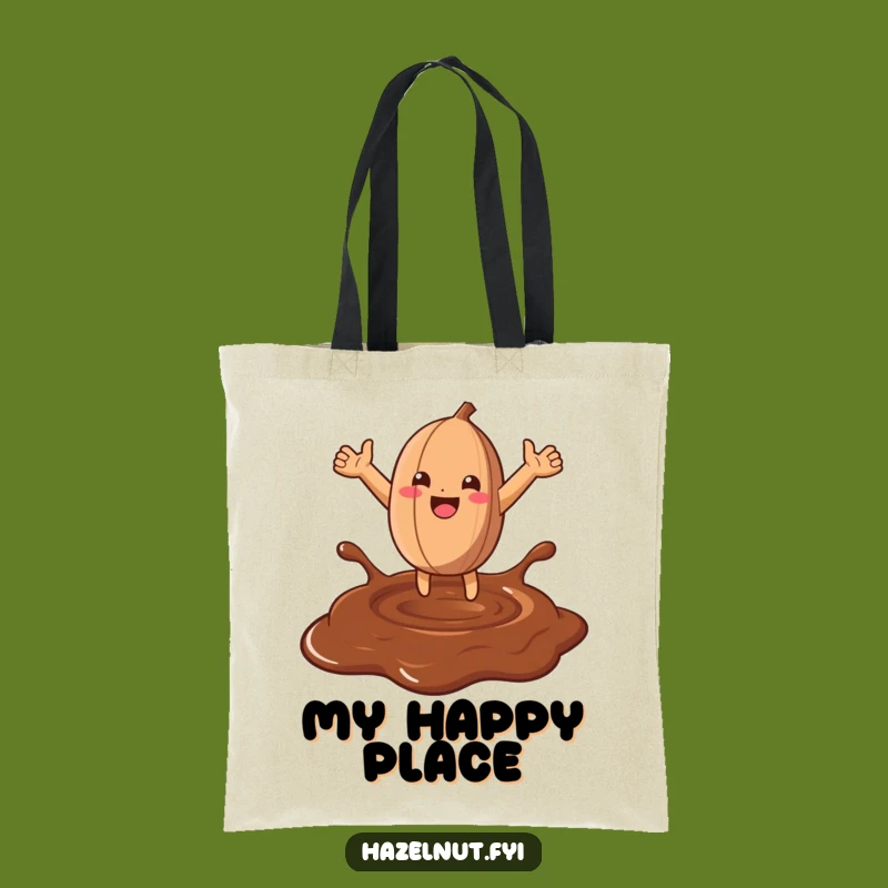 Funny Hazelnut Chocolate Leap Tote Bag: Carry Your Sweetest Adventures