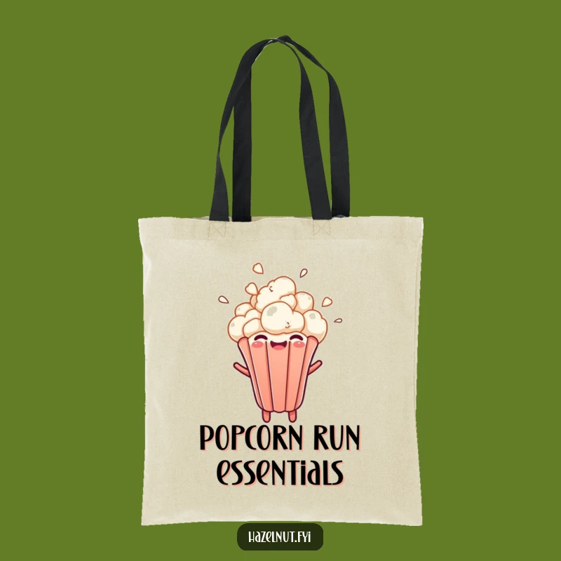 Funny Popcorn Kernel Tote Bag: Cheerful Burst, Practical & Hilarious Accessory