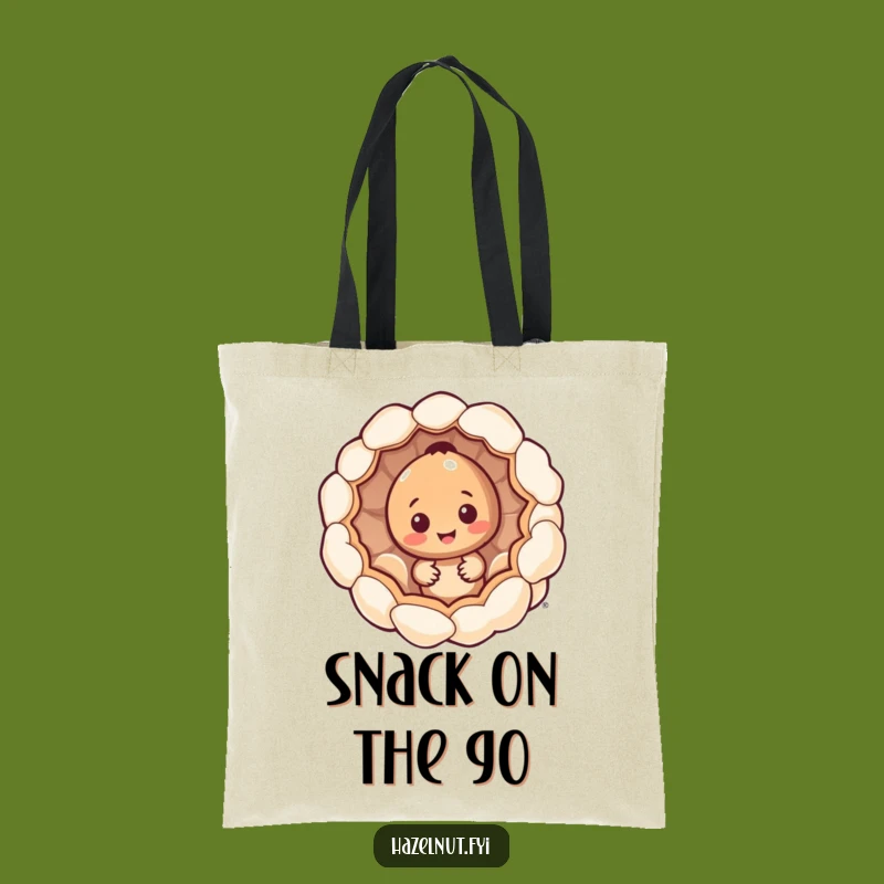 Funny Hazelnut Popcorn Tote: Carry Your Snacks and Smiles